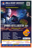 Sparks Intellegentia 2021 Technical Festival Poster
